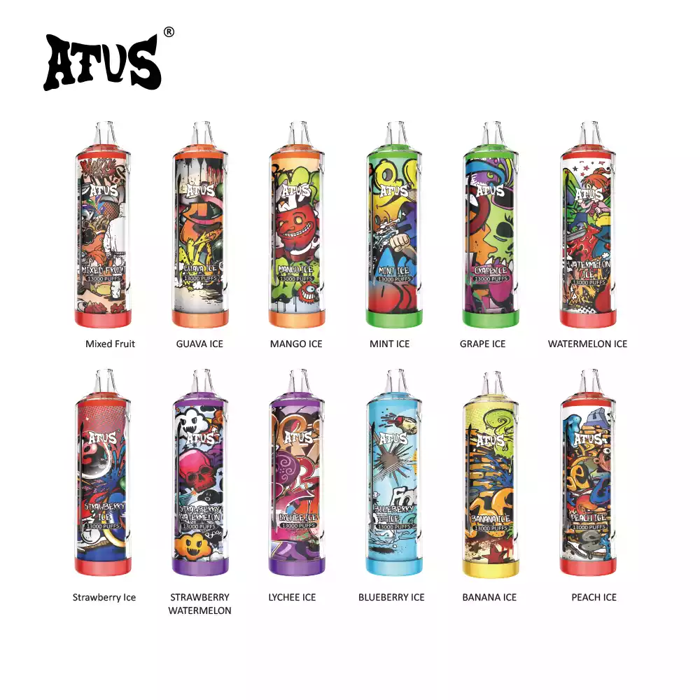 ATVS Disposable Vape Pen 13000 Puffs High Quality 5% Low Nicotine Original Factory Bulk Buy Wholesale Rechargeable Disposable Electronic Cigarette