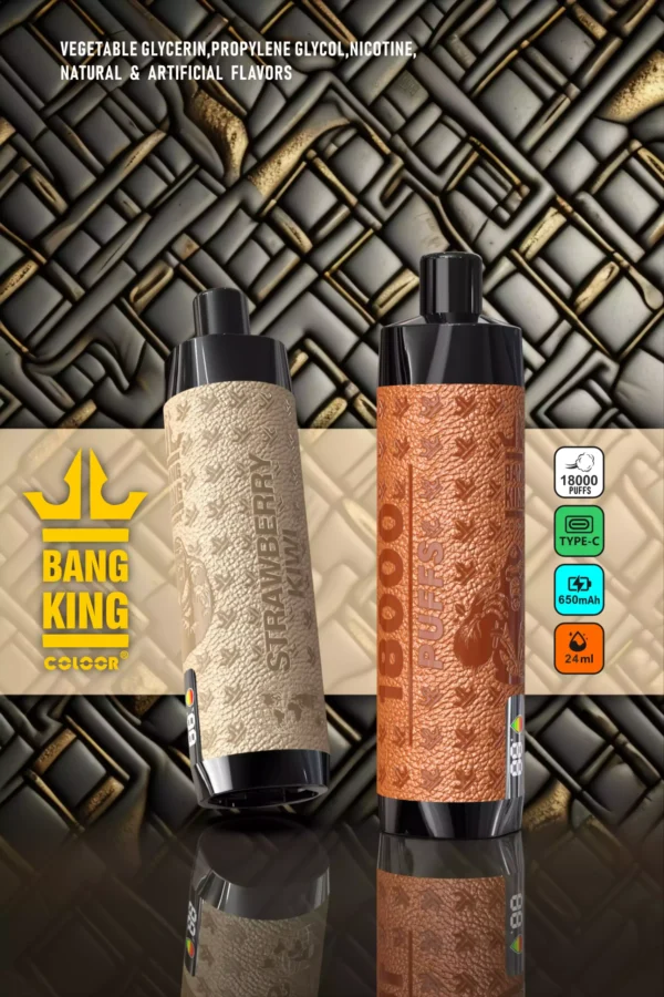 BANG KlNG DTL Screen Vape Pen 18000 Puffs 7 měřítko