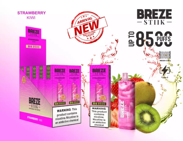 BREZE STIIK BS8500 Vape Pen 8500 Puffs 10 mērogots