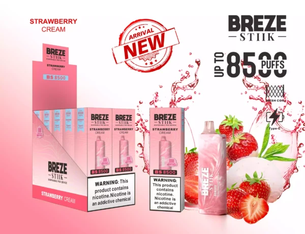 BREZE STIIK BS8500 Vape Pen 8500 Puffs 9 mērogots