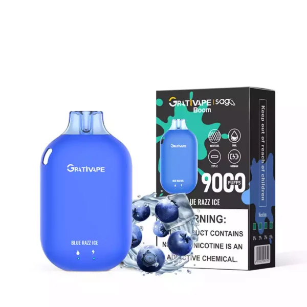 Caneta Grativape Boom Vape 9000 baforadas 4