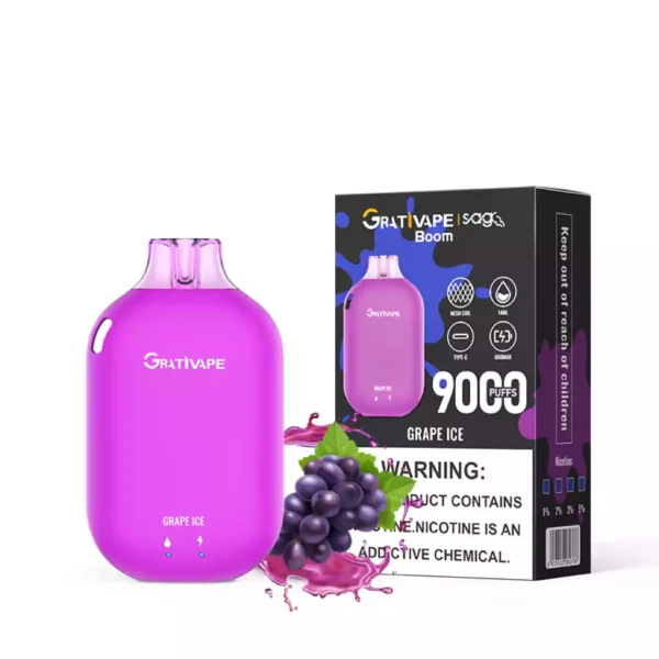 Caneta Grativape Boom Vape 9000 baforadas 6