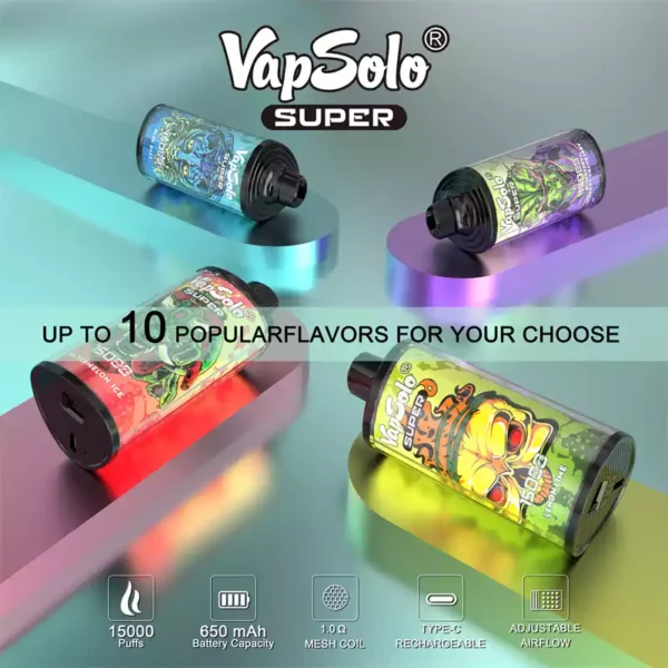 Vapsolo Super Vape Pen 15000 Puffs 8