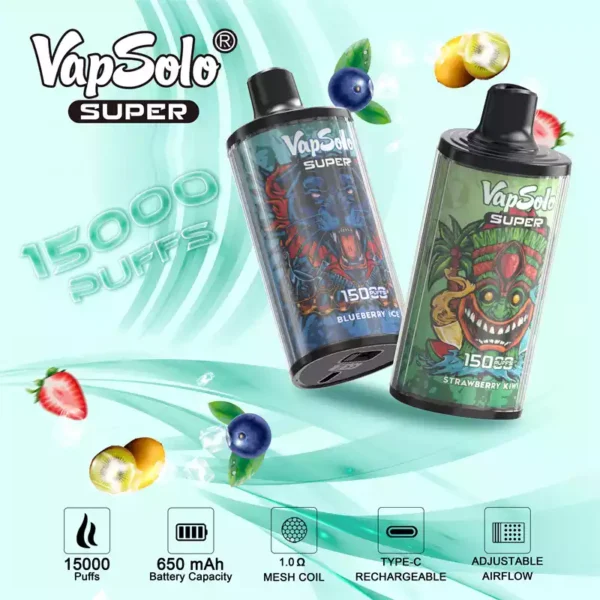 Vapsolo Super Vape Pen 15000 Puffs 9