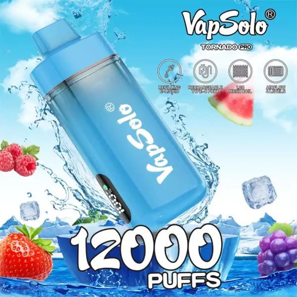 Vapsolo Tornado Pro Vape Pen 12K Soffi 17