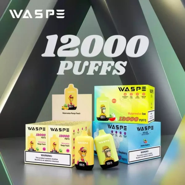 WASPE Digital Box Vape Pen 12000 Puffs 5