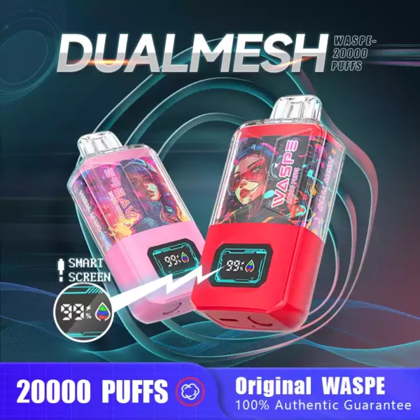 WASPE Dual Mesh Box Vape Pen 20000 Puffs 14