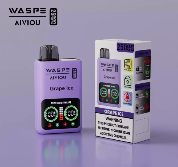 Caneta Vape com caixa de malha dupla WASPE 25000 PUFFS 24