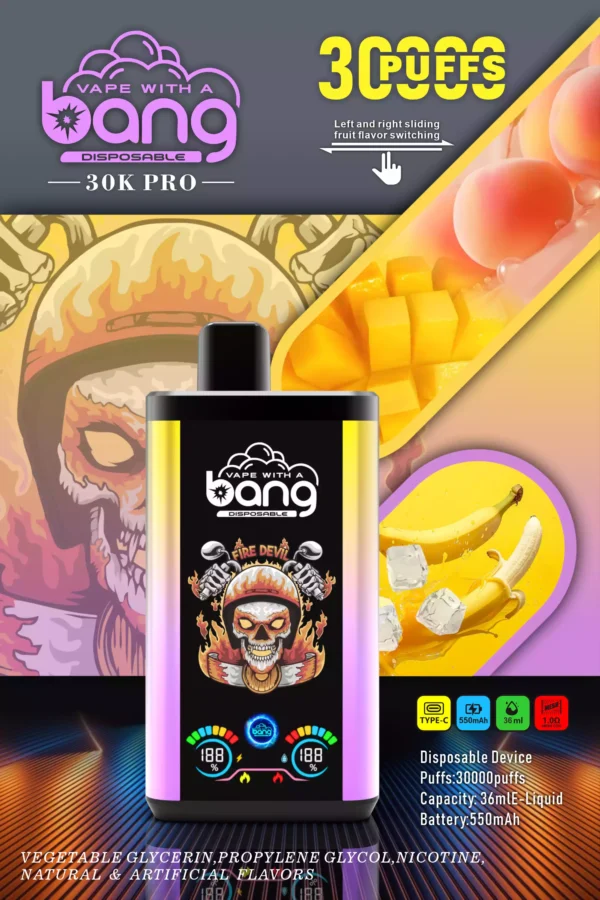 Best-Selling Bang 30000 Puffs Disposable Vape with Massive Capacity and Dual Flavor Options (10)