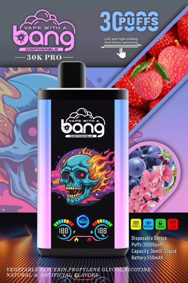 Best-Selling Bang 30000 Puffs Disposable Vape with Massive Capacity and Dual Flavor Options (12)