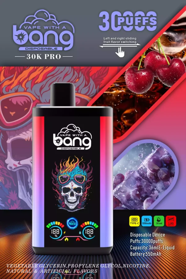 Best-Selling Bang 30000 Puffs Disposable Vape with Massive Capacity and Dual Flavor Options (14)