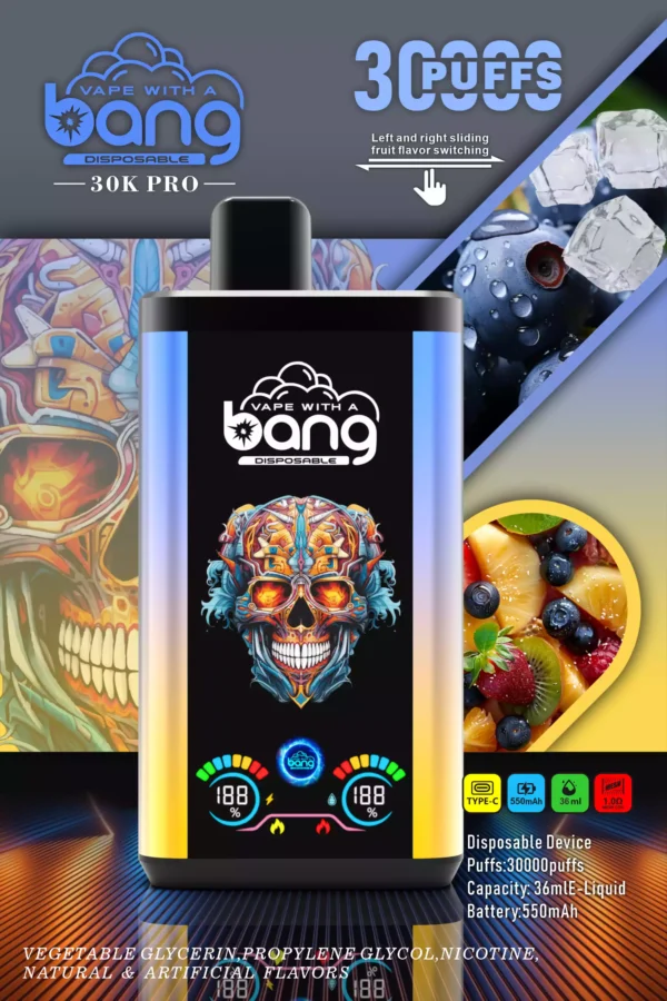 Best-Selling Bang 30000 Puffs Disposable Vape with Massive Capacity and Dual Flavor Options (15)