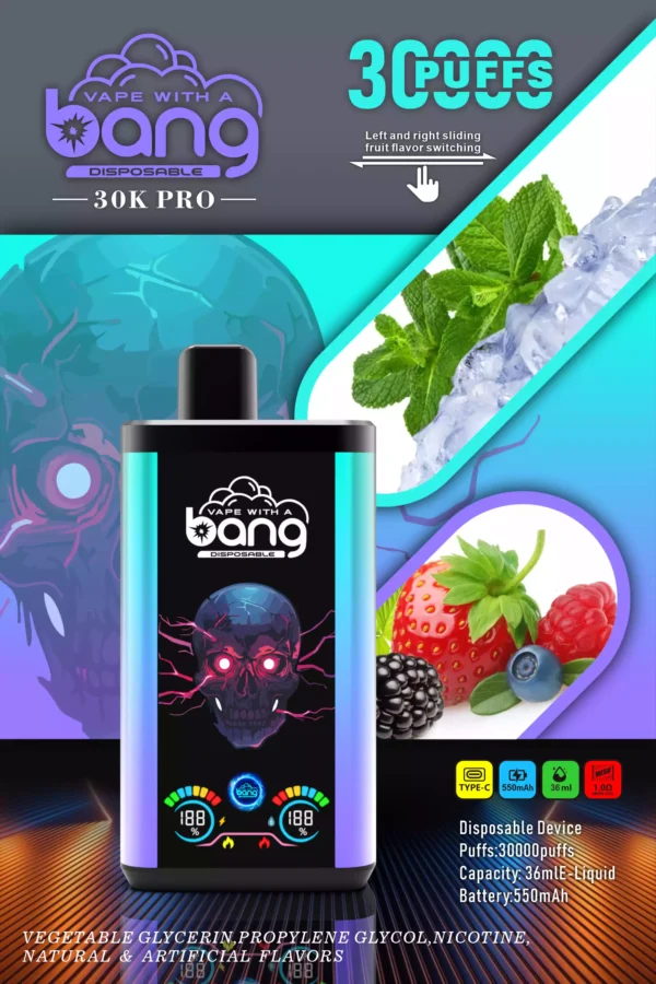 Best-Selling Bang 30000 Puffs Disposable Vape with Massive Capacity and Dual Flavor Options (2)