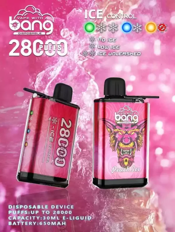 High-Quality Bang 28000 Puffs with Adjustable Airflow and Ice Control for Personalized Vaping (3)