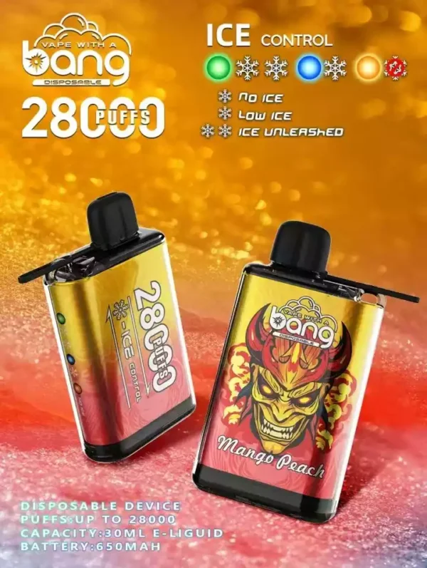 High-Quality Bang 28000 Puffs with Adjustable Airflow and Ice Control for Personalized Vaping (8)