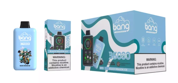 Vape de unică folosință Bang 36000 Puffs de înaltă calitate cu rezervor dublu de e-lichid de 36 ml și opțiuni multiple de nicotină (10)