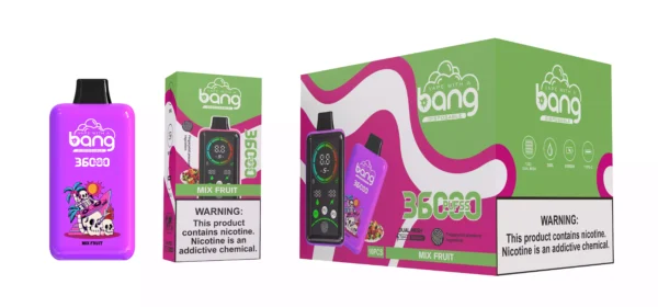 Vape de unică folosință Bang 36000 Puffs de înaltă calitate cu rezervor dublu de lichid electronic de 36 ml și opțiuni multiple de nicotină (12)