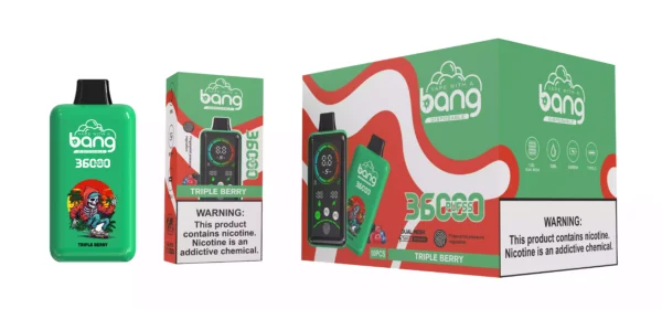 Vape de unică folosință Bang 36000 Puffs de înaltă calitate cu rezervor dublu de e-lichid de 36 ml și opțiuni multiple de nicotină (19)