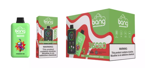 Vape de unică folosință Bang 36000 Puffs de înaltă calitate cu rezervor dublu de e-lichid de 36 ml și opțiuni multiple de nicotină (4)