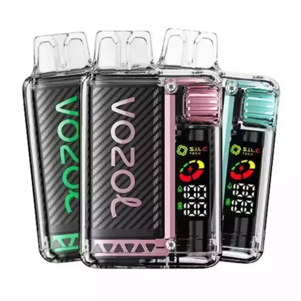 Premium Vozol Vista 20000 Puffs Dual Mesh Coil Display Digital Baixo Nicotina Atacado (5)