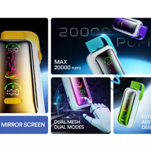 Best Rated Vozol Star 20k Puffs Disposable Vape 5% Nicotine Dual Mesh and Futuristic Design Wholesale Direct from Factory (10)