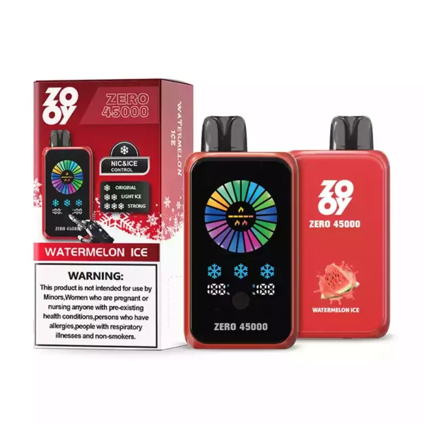 High-Performance ZOOY ZERO 45000 Puffs Disposable Vape with 5% Nicotine Rechargeable 850mAh and 9ml E-Liquid Bulk Available Now (10)