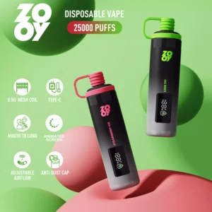 Zooy Sisha 25000 Puffs Disposable Vape with DTL Big Cloud and Built-in Smart Display for Wholesale Bulk Purchases (11)